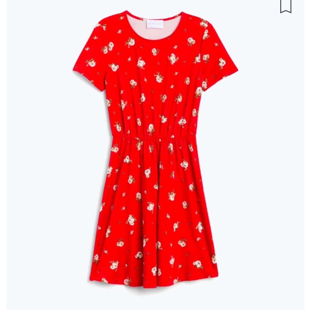 Cool and comfy summertime dress. Cinched with an elastic waist to add shape.